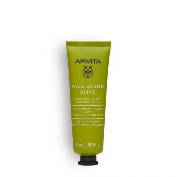 FACE SCRUB WITH OLIVE,SCRUB ΠΡΟΣΩΠΟΥ ΒΑΘΙΑΣ ΑΠΟΛΕΠΙΣΗΣ ΜΕ ΕΛΙΑ