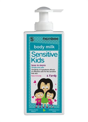 SENSITIVE KIDS BODY MILK, ΑΠΑΛΟ ΕΝΥΔΑΤΙΚΟ ΓΑΛΑΚΤΩΜΑ ΓΙΑ ΦΥΣΙΟΛΟΓΙΚΗ & ΕΥΑΙΣΘΗΤΗ ΠΑΙΔΙΚΗ ΕΠΙΔΕΡΜΙΔΑ