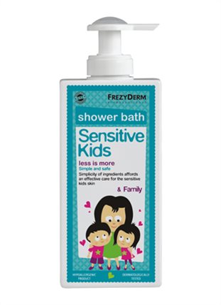 SENSITIVE KIDS SHOWER BATH, ΕΝΥΔΑΤΙΚΟ ΑΦΡΟΛΟΥΤΡΟ ΓΙΑ ΦΥΣΙΟΛΟΓΙΚΗ & ΕΥΑΙΣΘΗΤΗ ΠΑΙΔΙΚΗ ΕΠΙΔΕΡΜΙΔΑ