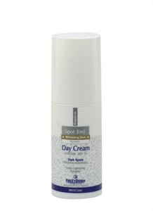 SPOT END DAY CREAM SPF 15+, ΛΕΥΚΑΝΤΙΚΗ ΚΡΕΜΑ ΗΜΕΡΑΣ ΓΙΑ ΤΟ ΠΡΟΣΩΠΟ/ΛΑΙΜΟ ΚΑΤΆ ΤΩΝ ΠΑΝΑΔΩΝ ΜΕ ΑΝΤΗΛΙΑΚΗ ΠΡΟΣΤΑΣΙΑ