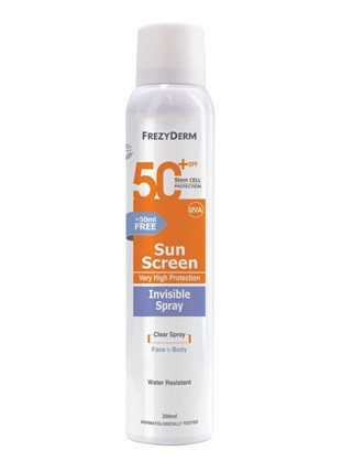 SUN SCREEN INVISIBLE SPRAY SPF50+ , ΔΙΑΦΑΝΟ ΑΝΤΗΛΙΑΚΟ ΣΩΜΑΤΟΣ ΣΕ ΜΟΡΦΗ ΣΠΡΕΙ