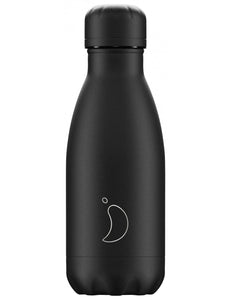 ALL BLACK 260ML,ΑΝΟΞΕΙΔΩΤΟ ΜΠΟΥΚΑΛΙ ΜΕ ΒΙΔΩΤΟ ΚΑΠΑΚΙ & ΧΩΡΗΤΙΚΟΤΗΤΑ 260ml ΣΕ ΜΑΥΡΟ ΧΡΩΜΑ