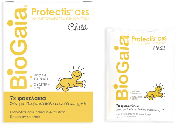 BioGaia ProTectis ORS Child,ΠΟΣΙΜΟ ΔΙΑΛΥΜΑ ΕΝΥΔΑΤΩΣΗΣ ΜΕ ΠΡΟΒΙΟΤΙΚΑ & ΨΕΥΔΑΡΓΥΡΟ ΓΙΑ ΠΑΙΔΙ & ΒΡΕΦΟΣ ΣΕ ΦΑΚΕΛΙΣΚΟΥΣ