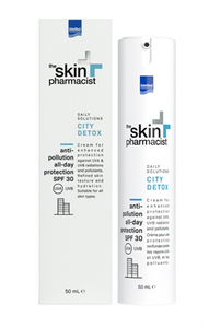 SKIN PHARMACIST CITY DETOX Anti-pollution  Cream SPF30,ΚΡΕΜΑ ΠΡΟΣΩΠΟΥ ΕΝΥΔΑΤΩΣΗΣ & ΠΡΟΣΤΑΣΙΑΣ ΑΠΌ ΑΚΤΙΝΟΒΟΛΙΕΣ UVA,UVB ΚΑΙ ΡΥΠΟΥΣ