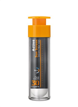 ACTIVE SUN SCREEN FACE CREAM SPF30+, ΑΝΤΗΛΙΑΚΗ ΚΡΕΜΑ ΠΡΟΣΩΠΟΥ ΜΕ ΕΝΕΡΓΟ ΑΝΘΡΑΚΑ