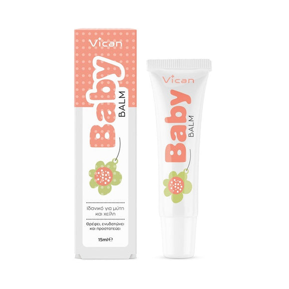 BABY BALM, ΒΡΕΦΙΚΟ ΜΠΑΛΜ ΓΙΑ ΘΡΕΨΗ,ΕΝΥΔΑΤΩΣΗ & ΠΡΟΣΤΑΣΙΑ ΤΩΝ ΧΕΙΛΙΩΝ ΚΑΙ ΜΥΤΗΣ ΜΕ 9 ΔΙΑΦΟΡΕΤΙΚΑ ΦΥΤΑ