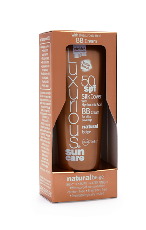 LUXURIOUS Sun Care Silk Cover With Hyaluronic Acid SPF50,ΥΨΗΛΗ ΑΝΤΗΛΙΑΚΗ ΠΡΟΣΤΑΣΙΑ & ΑΝΑΠΛΑΣΗ ΠΡΟΣΩΠΟΥ ΜΕ ΗΠΙΑ ΚΑΛΥΨΗ