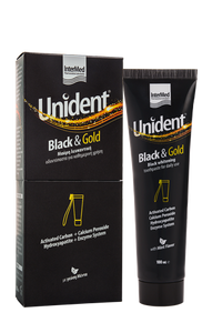 UNIDENT Black & Gold Toothpaste,ΛΕΥΚΑΝΤΙΚΗ ΟΔΟΝΤΟΠΑΣΤΑ ΓΙΑ ΚΑΘΗΜΕΡΙΝΗ ΧΡΗΣΗ