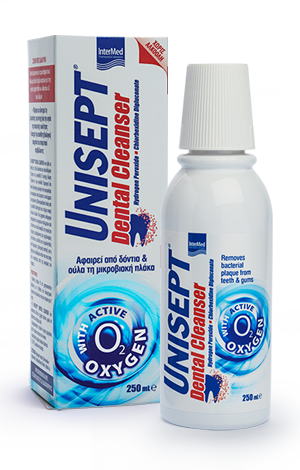 UNISEPT Dental Cleanser,ΚΑΘΗΜΕΡΙΝΟ ΣΤΟΜΑΤΙΚΟ ΔΙΑΛΥΜΑ ΜΕ ΕΝΕΡΓΟ ΟΞΥΓΟΝΟ ΚΑΤΆ ΤΗΣ ΟΔΟΝΤΙΚΗΣ ΠΛΑΚΑΣ